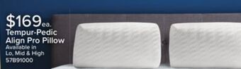 Leon's Tempur-pedic tempur-align prolo pillow offer