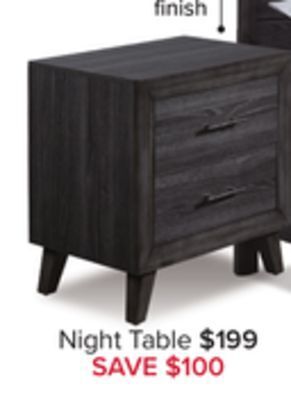 Leon's Miller night table - grey offer
