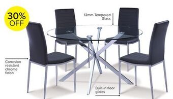 Leon's Darron 5-piece round dining set - slate offer