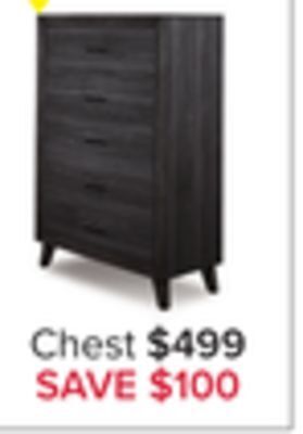 Leon's Miller chest - grey offer