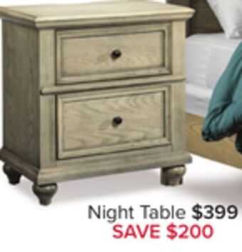 Leon's Emma night table - oak offer