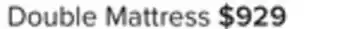 Leon's Sealy milana double mattress offer