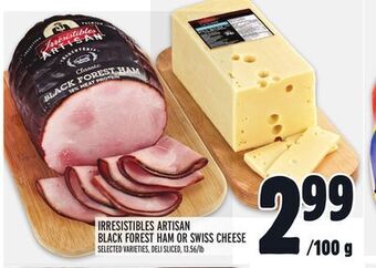 Metro Irresistibles artisan black forest ham or swiss cheese offer