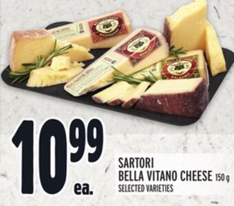 Metro Sartori bella vitano cheese offer