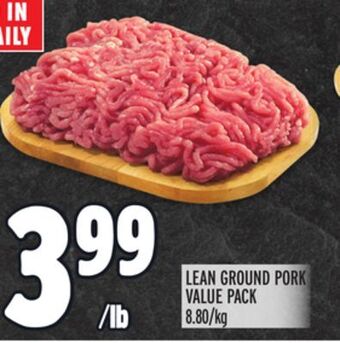 Metro Lean ground pork value pack offer