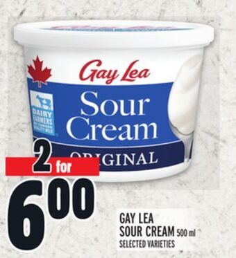 Metro Gay lea sour cream offer