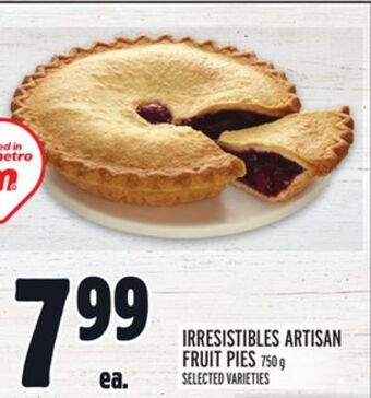 Metro Irresistibles artisan fruit pies offer