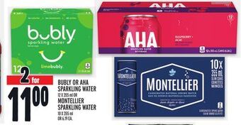 Metro Bubly or aha sparkling water offer