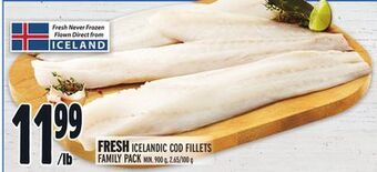Metro Fresh icelandic cod fillets offer