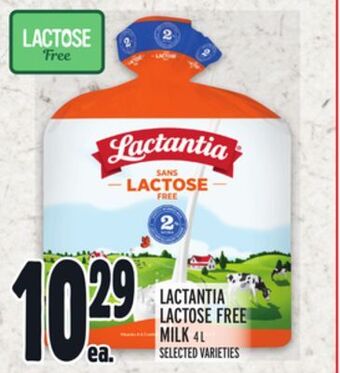 Metro Lactantia lactose free milk offer