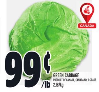 Metro Green cabbage offer