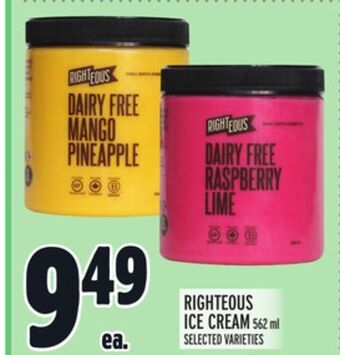 Metro Righteous ice cream offer