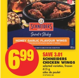 No Frills Schneiders chicken wings, 615 g offer