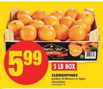 No Frills Clementines, 5 lb box offer