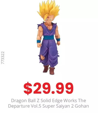 GameStop Dragon ball z solid edge works the departure vol.5 super saiyan 2 gohan offer