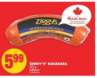 No Frills Ziggy's® kolbassa, 375 g offer