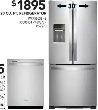 Lowe's Whirlpool 20 cu. ft. refrigerator offer