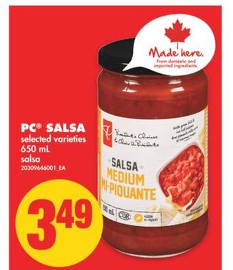 No Frills Pc® salsa, 650 ml offer