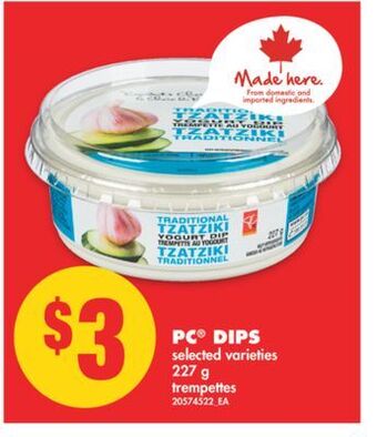 No Frills Pc® dips, 227 g offer