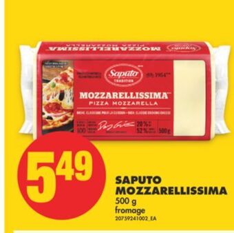 No Frills Saputo mozzarellissima, 500 g offer