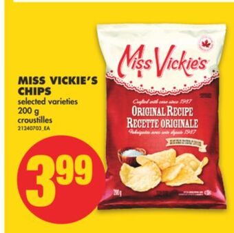No Frills Miss vickie's chips, 200 g offer