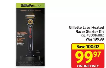 Walmart Gillette labs heated razor starter kit offer