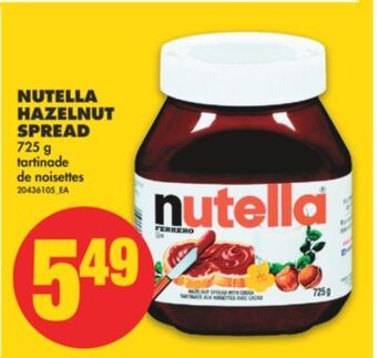 No Frills Nutella hazelnut spread, 725 g offer