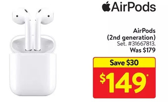 Walmart Airpods (2nd generation) offer