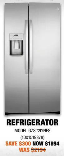 Home Depot Ge refrigerator offer