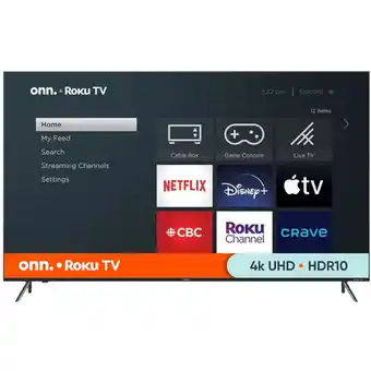 Walmart Onn. 75" 4k uhd hdr roku smart tv | 70" offer