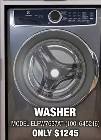 Home Depot Electrolux washer offer