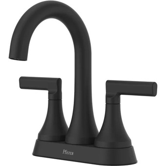 Home Depot Pfister vedra centreset 2-handle bathroom faucet in matte black offer