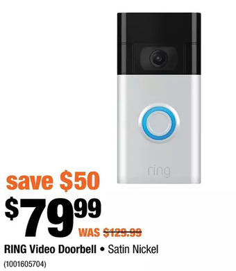 Home Depot Ring video doorbell offer