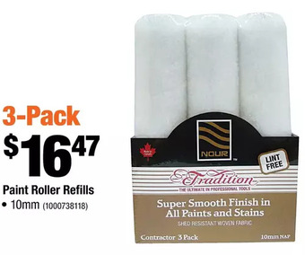 Home Depot Paint roller refills offer