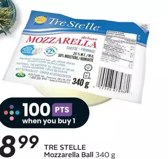 Sobeys Tre stelle mozzarella ball offer