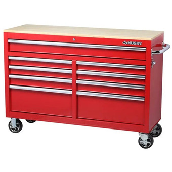 Home Depot Husky 52" 9-drawer mobile workbench offer