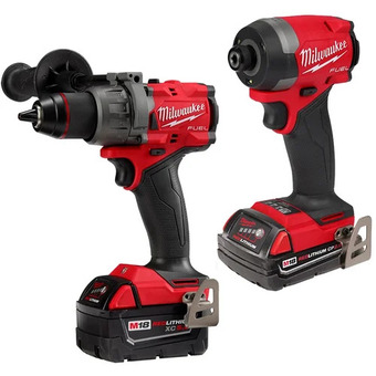 Home Depot 2-piece milwaukee m18 fuel brushless hammer drill and impact driver combo kit offer