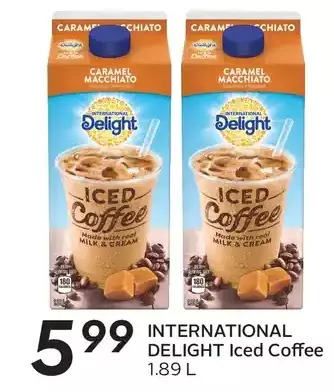 Sobeys International delight iced coffee offer