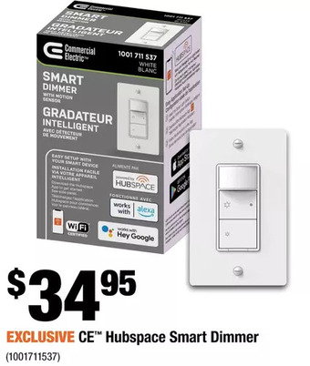 Home Depot Ce hubspace smart dimmer offer