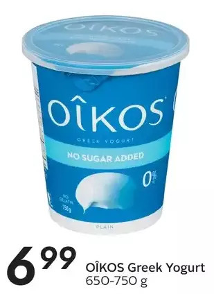 Sobeys Oîkos greek yogurt offer