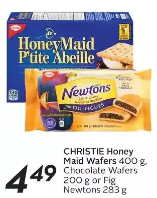 Sobeys Christie honey maid wafers, chocolate wafers or fig newtons offer