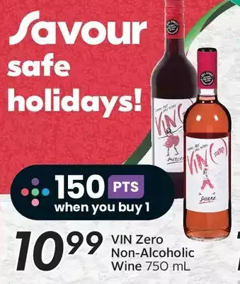 Sobeys Vin zero non-alcoholic wine offer