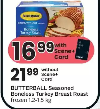 Sobeys Butterball seasoned boneless turkey breast roast offer