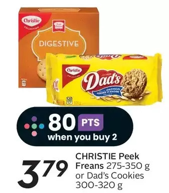 Sobeys Christie peek freans or dad's cookies offer