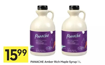 Foodland Panache amber rich maple syrup offer