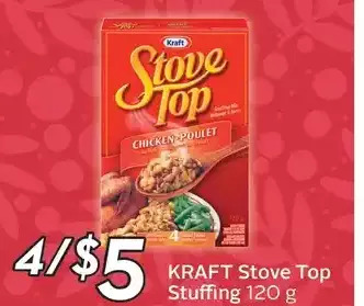 Sobeys Kraft stove top stuffing offer