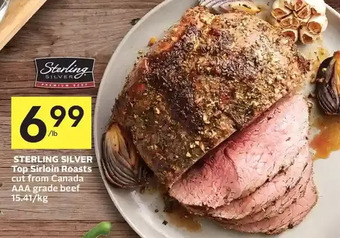 Foodland Sterling silver top sirloin roasts offer