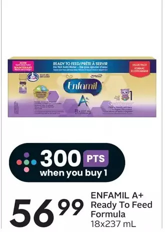 Sobeys Enfamil a+ ready to feed formula offer