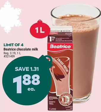 Giant Tiger Beatrice chocolate milk offer