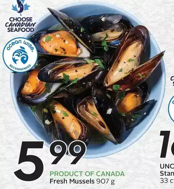 Sobeys Fresh mussels offer